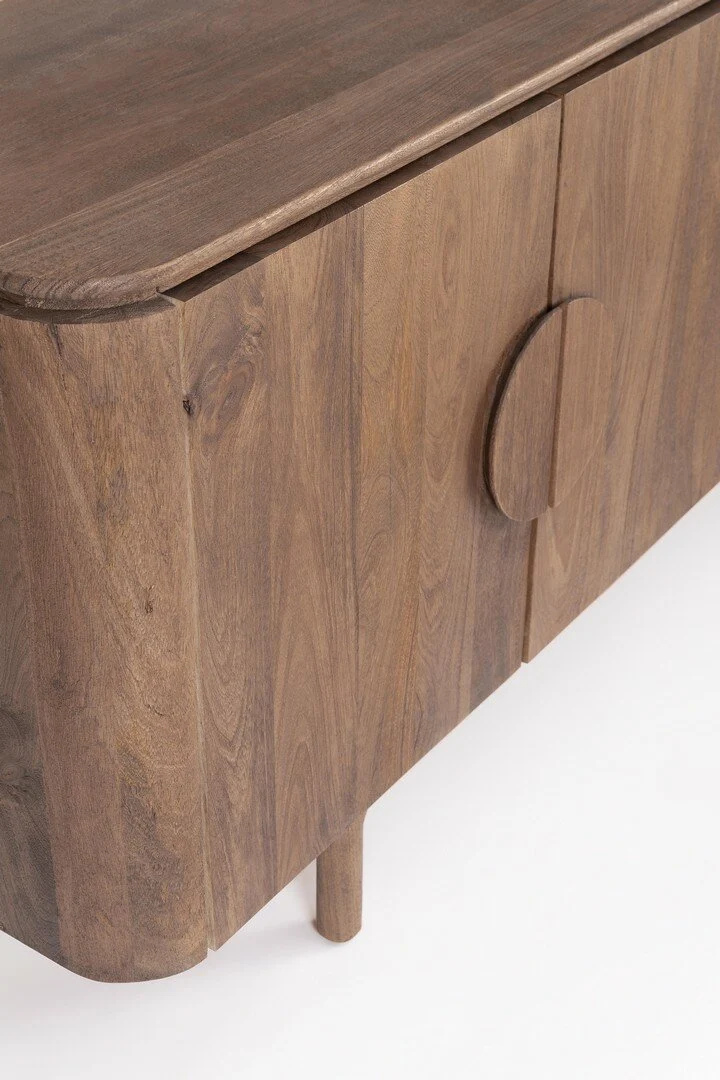 Kommode Latur | Mangoholz, 4 Türen, 200 cm