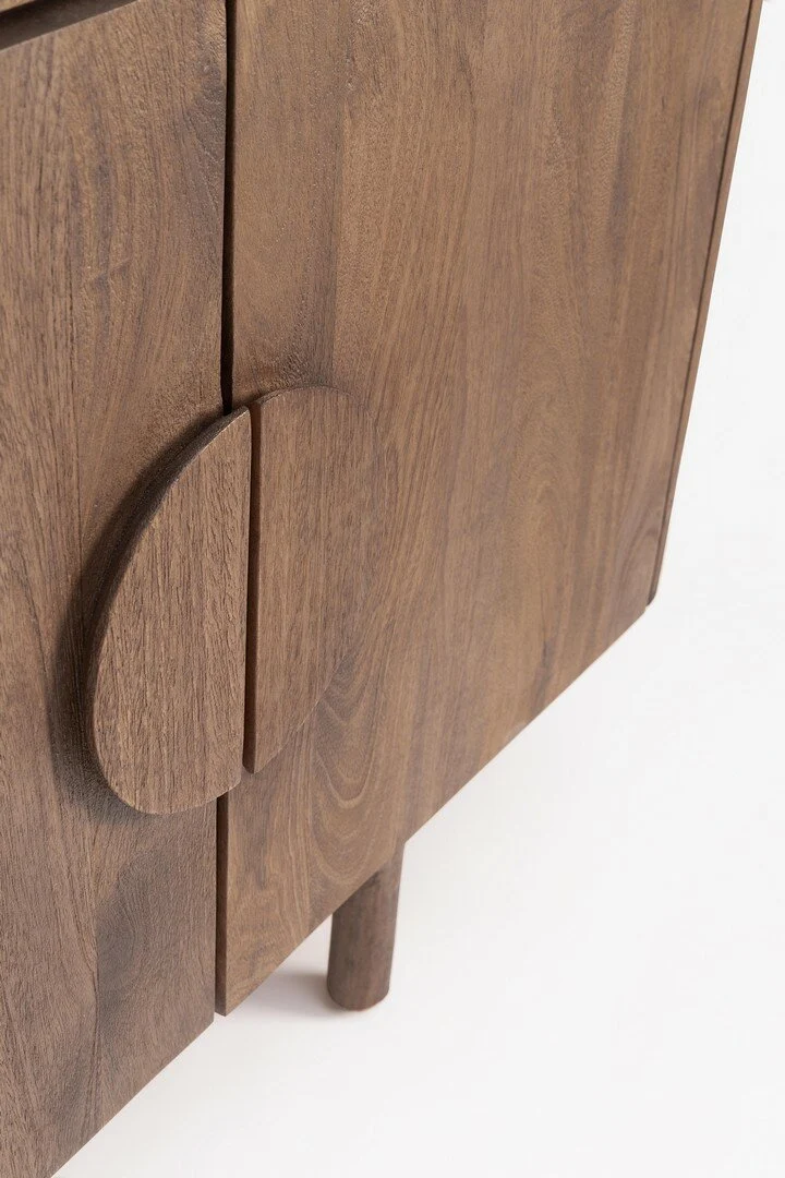 Kommode Latur | Mangoholz, 4 Türen, 200 cm