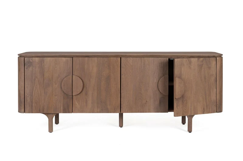 Kommode Latur | Mangoholz, 4 Türen, 200 cm