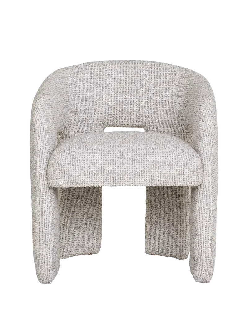 Monroe Esszimmerstuhl Schlingenstoff, natur