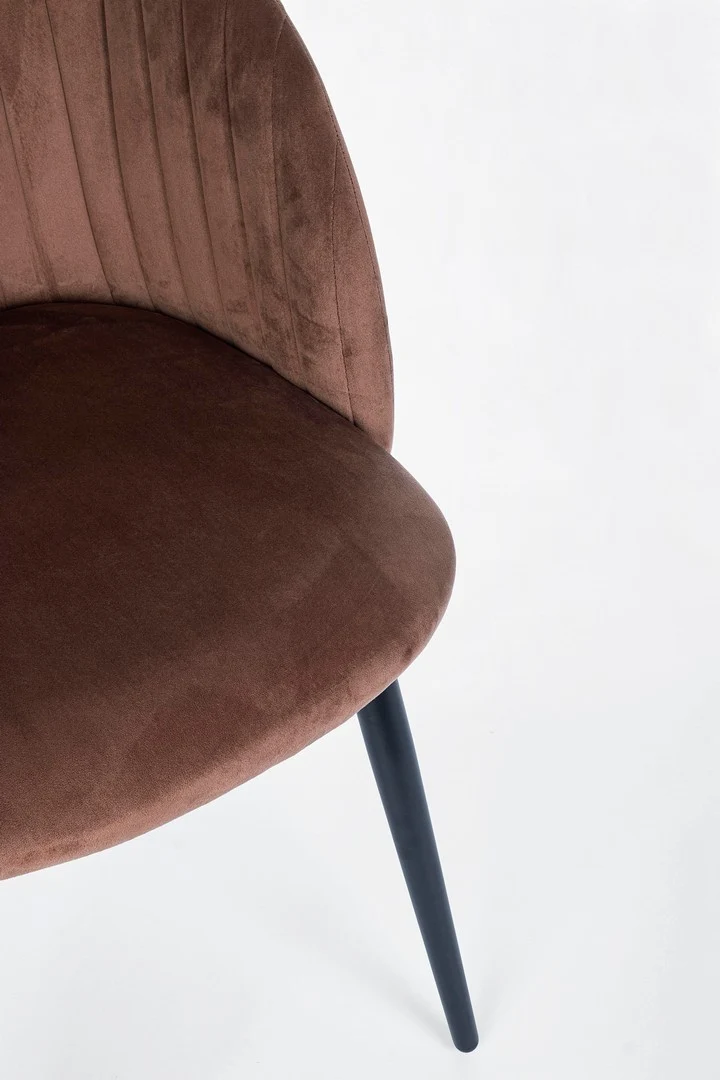 Stuhl Queen Samt | Polsterstuhl mit Steppnähten, sechs Farben