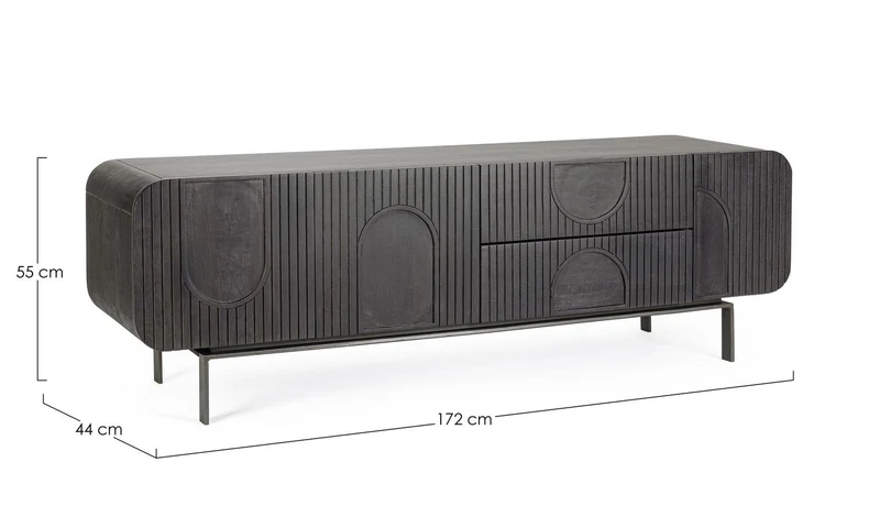 TV-Lowboard Orissa Schwarz
