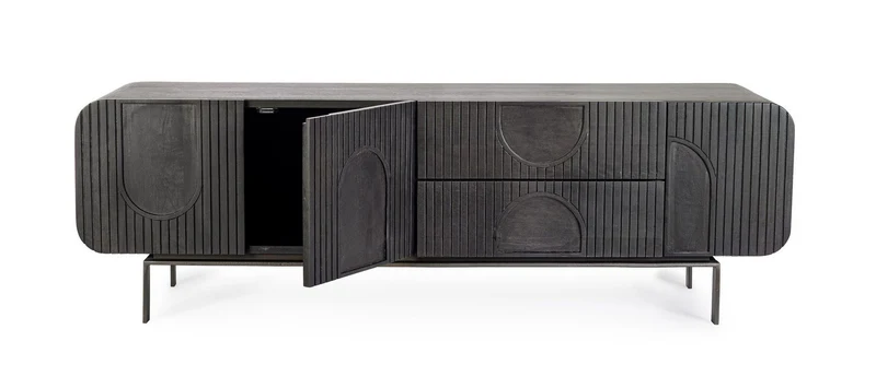 TV-Lowboard Orissa Schwarz