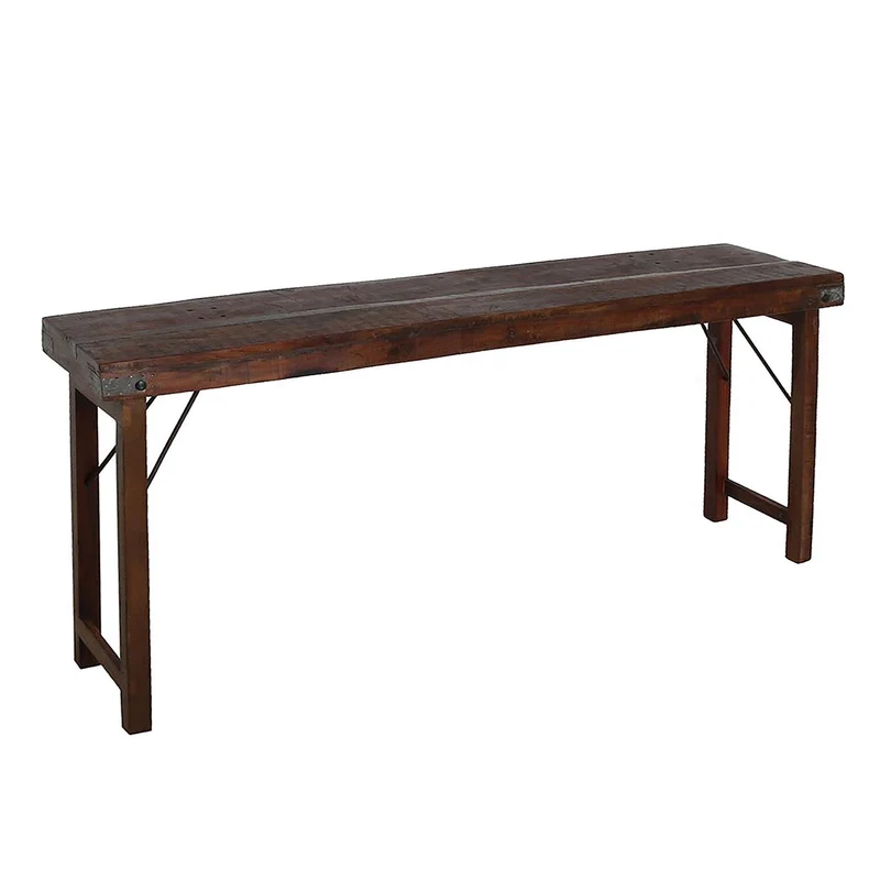 Konsolen-Tisch Vintage Living Shabby-Chic Braun