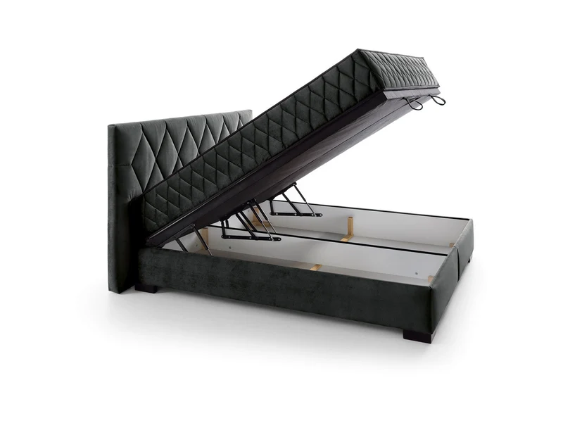Reve Upholstered Bed 180×200 cm – Storage & Dual Mattresses Included
