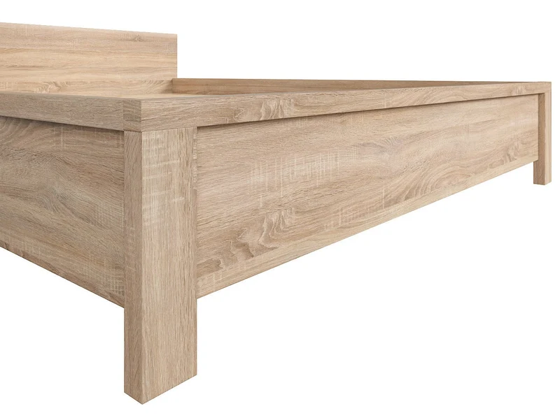 Kaspian Bed Frame 160×200 cm – Sonoma Oak