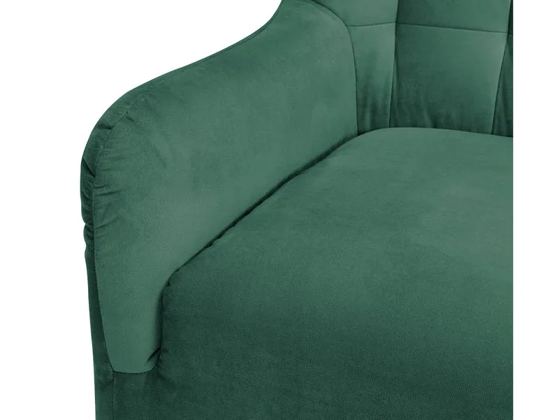 Casey Quilted Armchair – High Back, Sinuous Spring Seat | Hardwood Legs