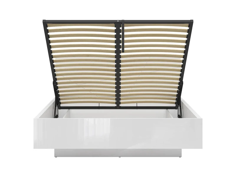 Forn Bed 160×200 cm + Ceres AV Mattress Set – White Gloss