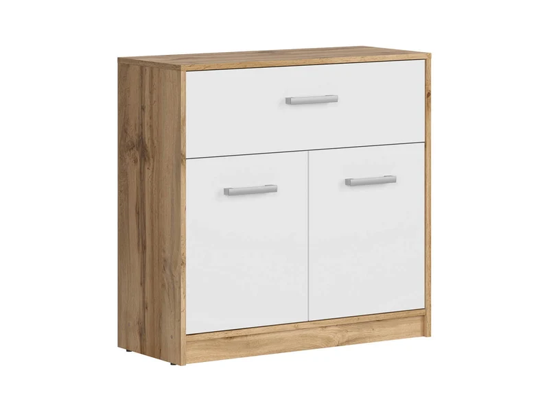 Matos 2-Door Chest of Drawers – Wotan Oak / White