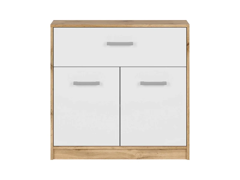 Matos 2-Door Chest of Drawers – Wotan Oak / White