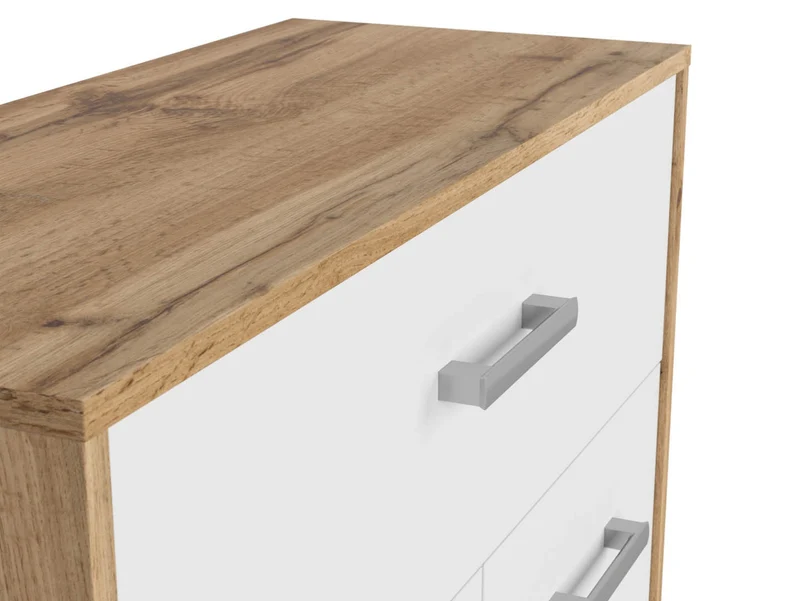Matos 2-Door Chest of Drawers – Wotan Oak / White