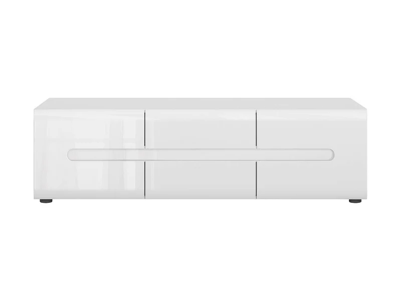 Azteca Trio TV Cabinet 150 cm – White / White Gloss