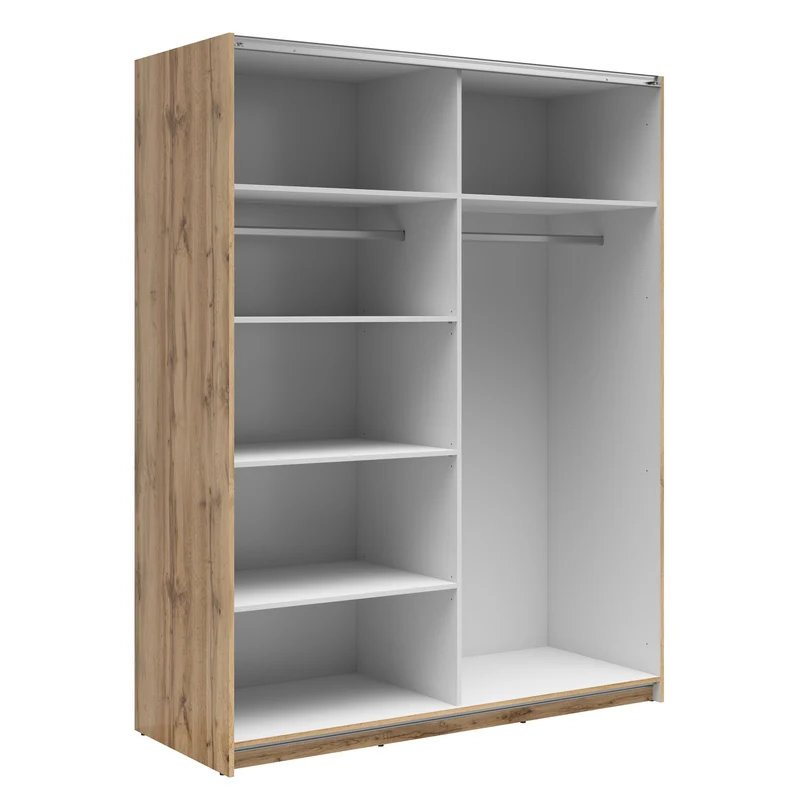 Tetrix Sliding Door Wardrobe 153 cm – Wotan Oak