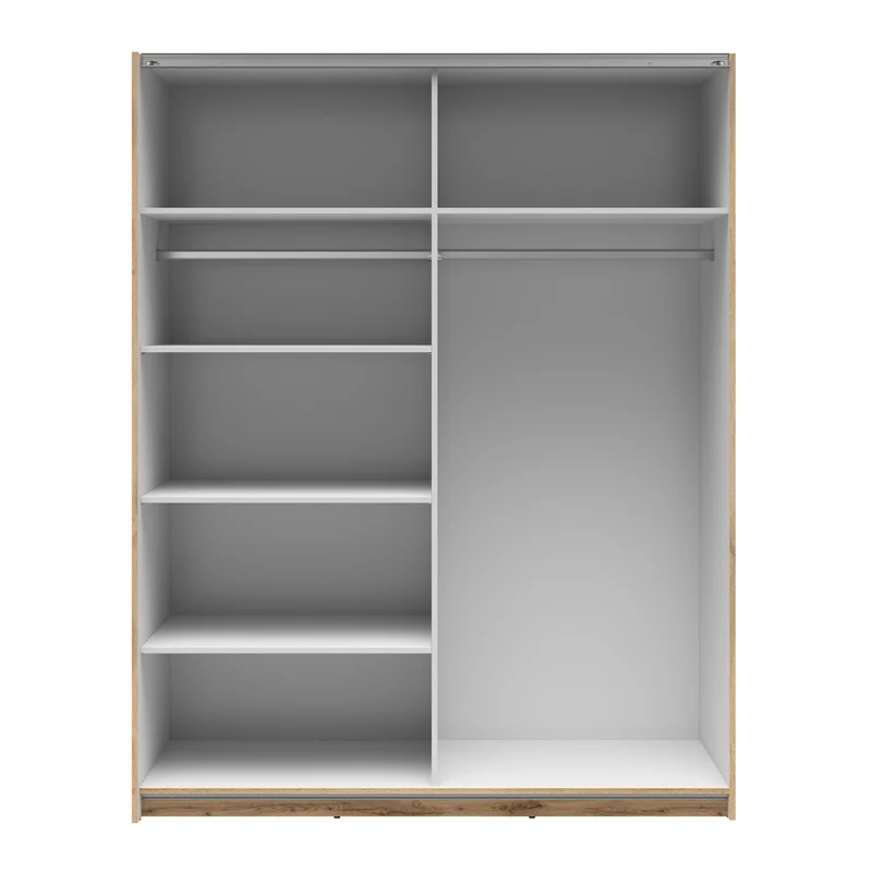 Tetrix Sliding Door Wardrobe 153 cm – Wotan Oak
