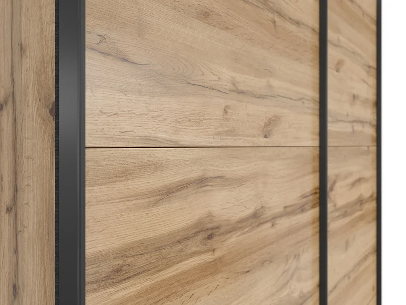 Tetrix Sliding Door Wardrobe 153 cm – Wotan Oak