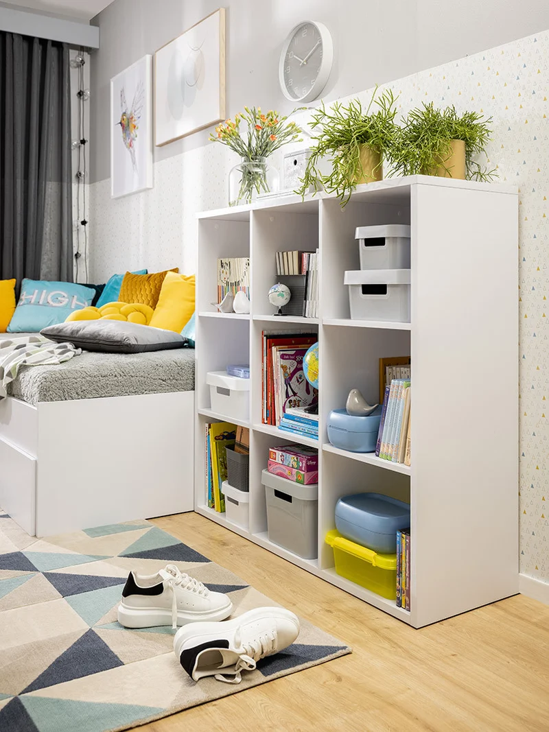 Nepo Plus Cube Bookcase 9 Compartments – White
