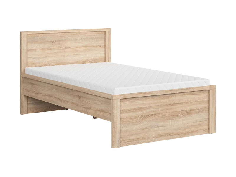 Kaspian Single Bed Frame 120×200 cm – Sonoma Oak