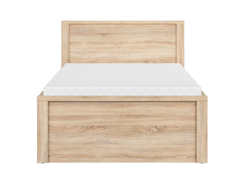 Kaspian Single Bed Frame 120×200 cm – Sonoma Oak