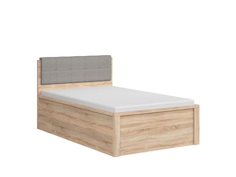 Kaspian Single Bed Frame 120×200 cm – Sonoma Oak