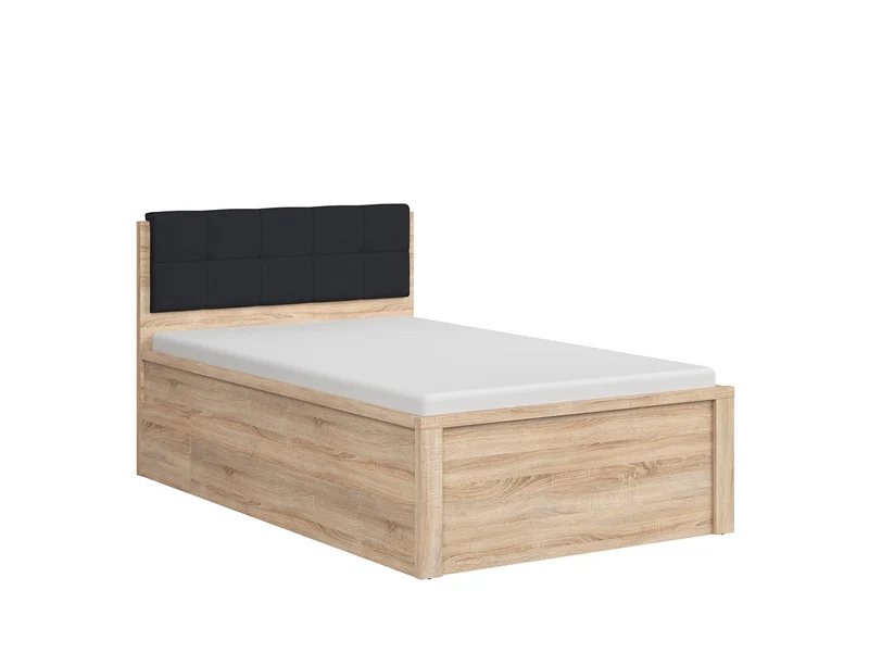 Kaspian Single Bed Frame 120×200 cm – Sonoma Oak