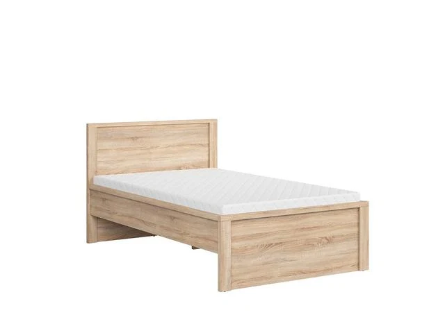Kaspian Single Bed Frame 120×200 cm – Sonoma Oak