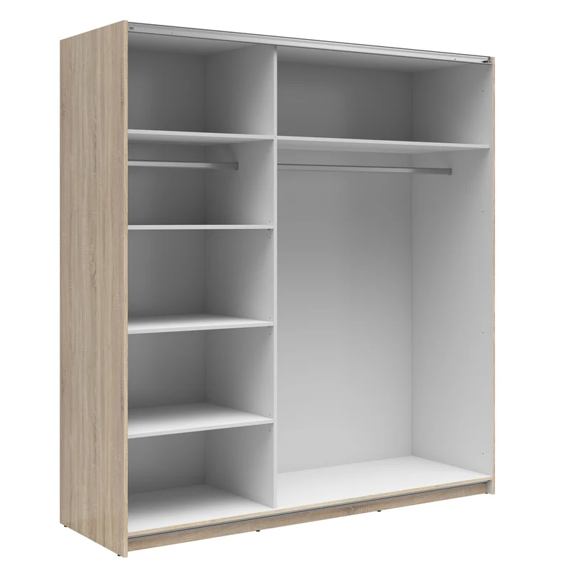 Tetrix Sliding Door Wardrobe 183 cm – Sonoma Oak