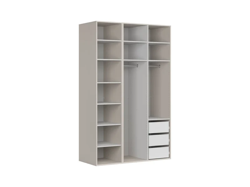 Flex Modular Wardrobe 150 cm – Uni Cashmere / Brushed Gold Handles
