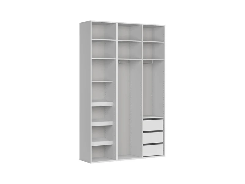 Flex Wardrobe Set 150 cm – White / Mirror Door