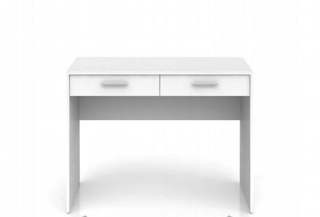Nepo Plus Desk with 2 Drawers – White