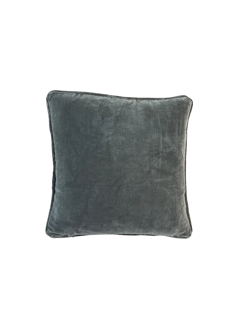 Kissenhülle Velours | UNI grey
