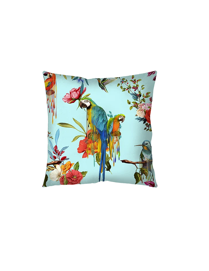 Kissenbezug Floral Bahama Türkis