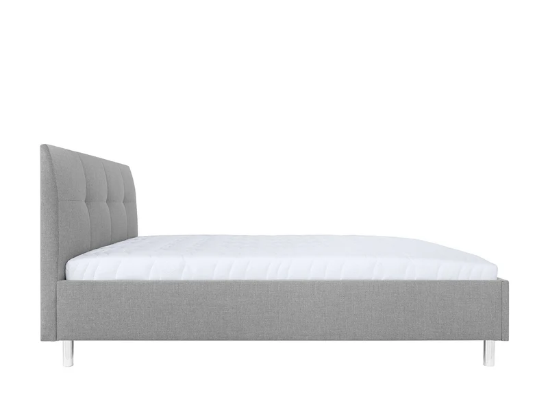 Mala Upholstered Bed Frame 160×200 cm – Inari 91 Grey