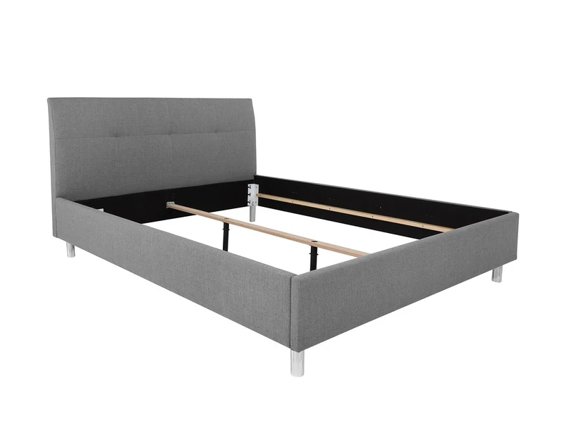 Mala Upholstered Bed Frame 160×200 cm – Inari 91 Grey