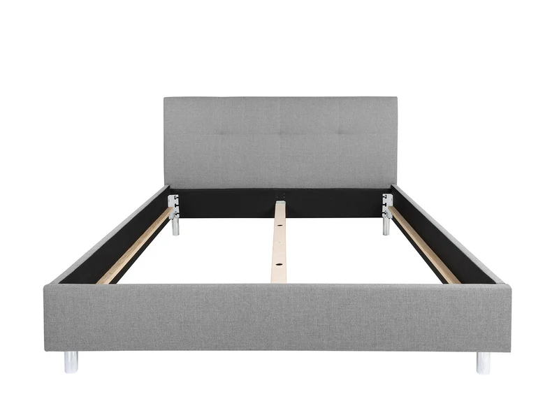 Mala Upholstered Bed Frame 160×200 cm – Inari 91 Grey