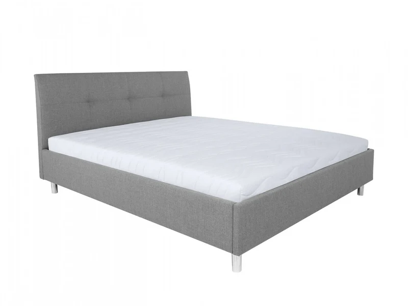 Mala Upholstered Bed Frame 160×200 cm – Inari 91 Grey
