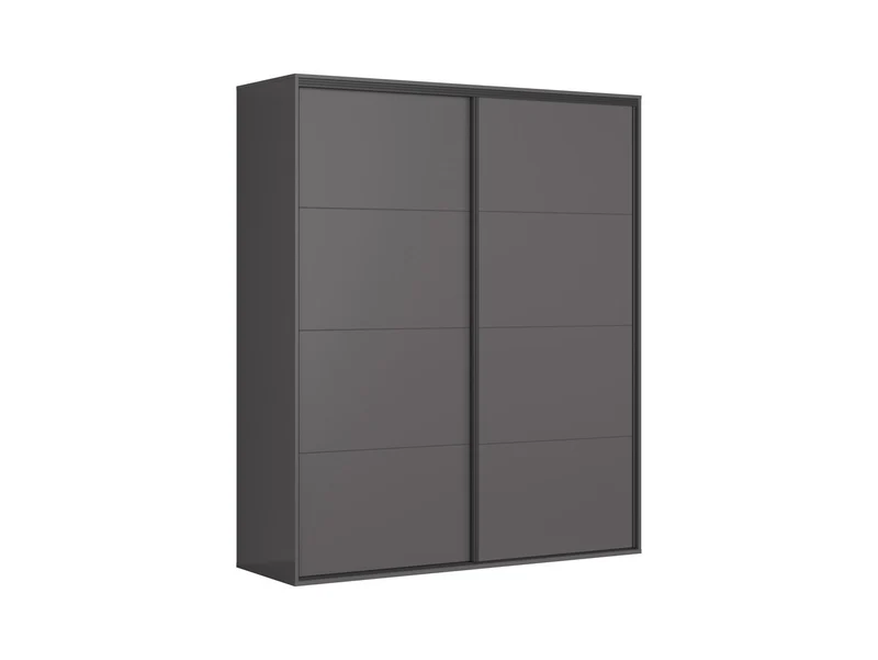 Flex Sliding Door Wardrobe 200 cm – Graphite / Graphite
