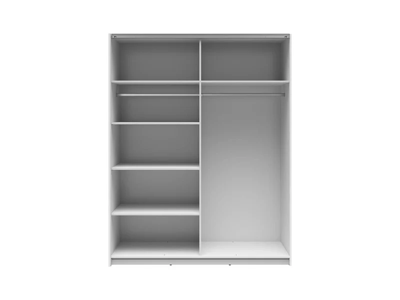Tetrix Sliding Door Wardrobe 153 cm – White Gloss