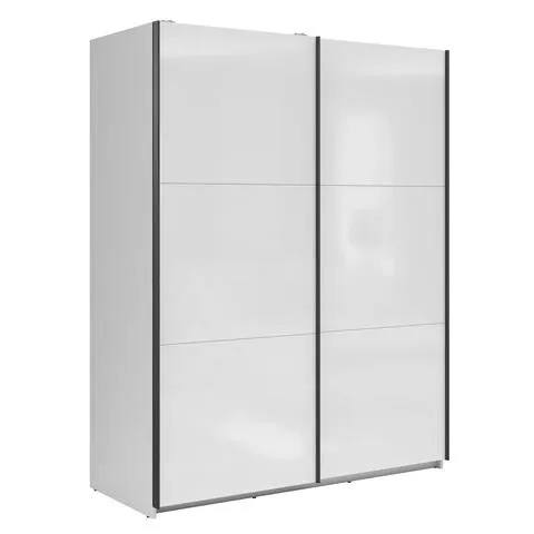Tetrix Sliding Door Wardrobe 153 cm – White Gloss