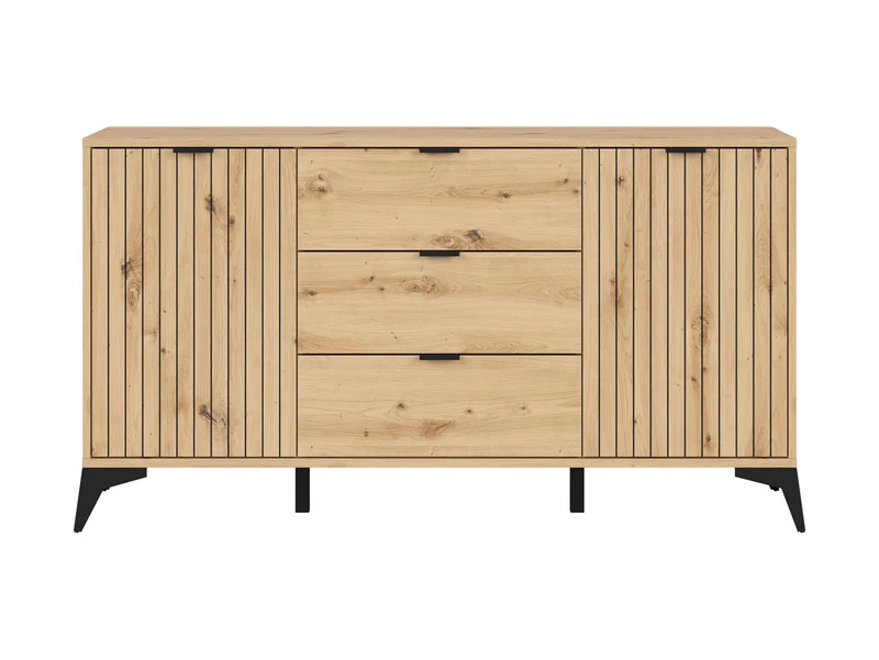 Lamea Chest of Drawers 150 cm – Artisan Oak / Black