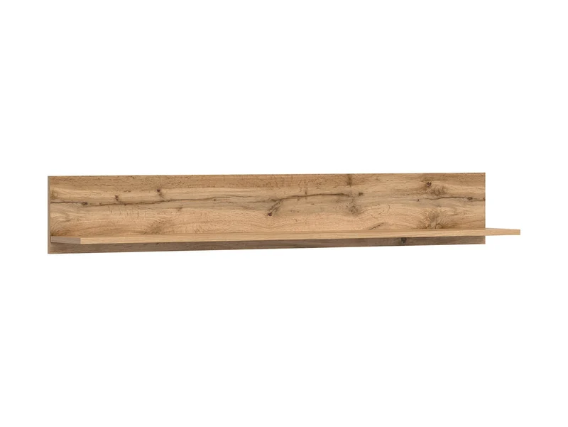 Zele Wall Shelf 135 cm – Wotan Oak, with Back Panel