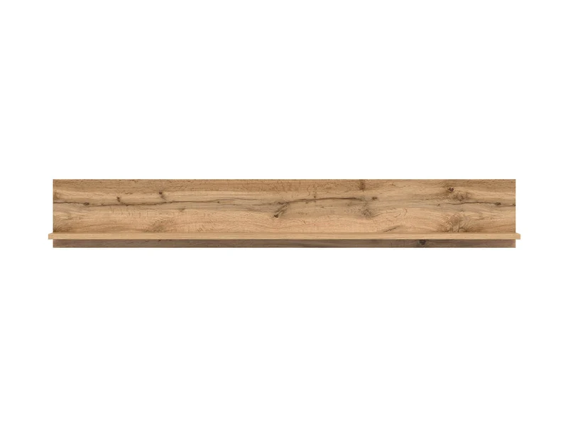 Zele Wall Shelf 135 cm – Wotan Oak, with Back Panel