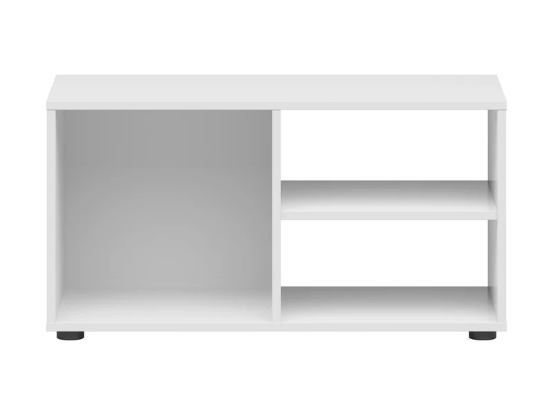 Neno TV Cabinet 80 cm – White, Open Shelves for Living Room or Youth Room
