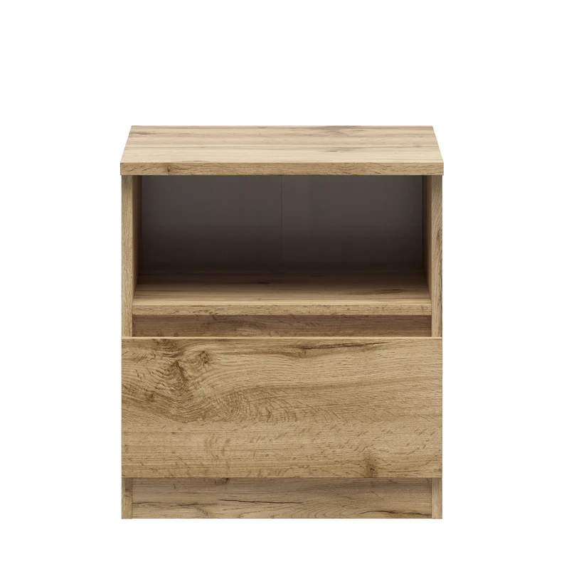 Tetrix Bedside Table – Wotan Oak