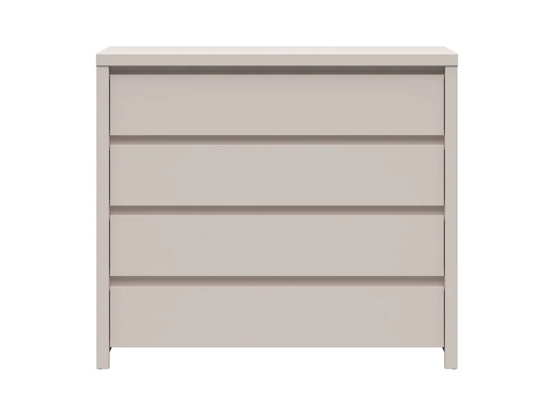 Kaspian Chest of Drawers 105 cm – 4 Drawers, Uni Kashmir