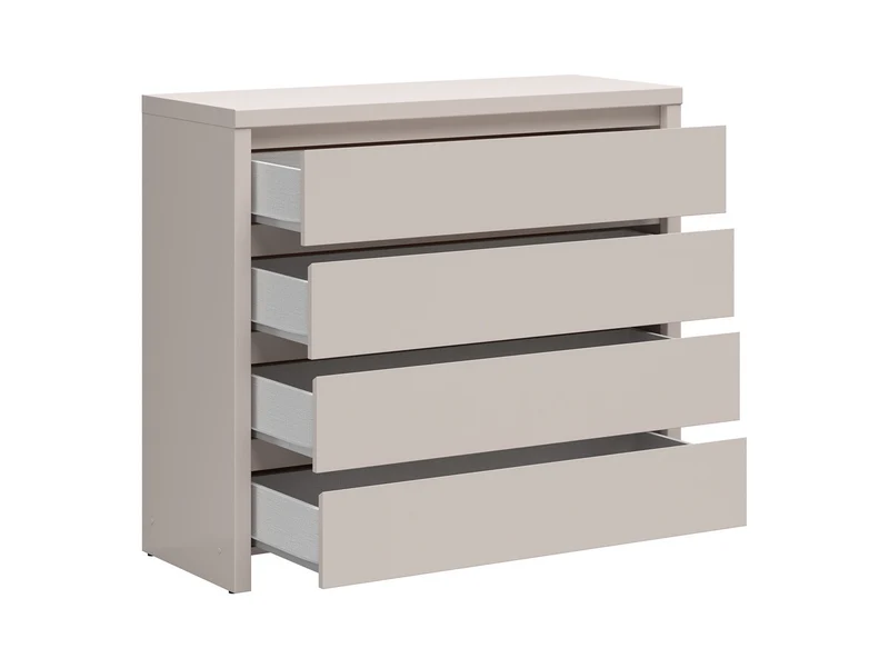 Kaspian Chest of Drawers 105 cm – 4 Drawers, Uni Kashmir