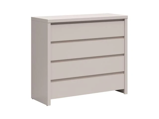 Kaspian Chest of Drawers 105 cm – 4 Drawers, Uni Kashmir