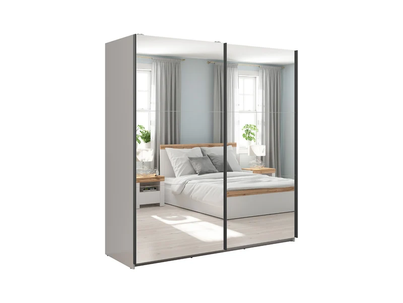 Tetrix Sliding Door Wardrobe 183 cm with Mirrors – Uni Kashmir