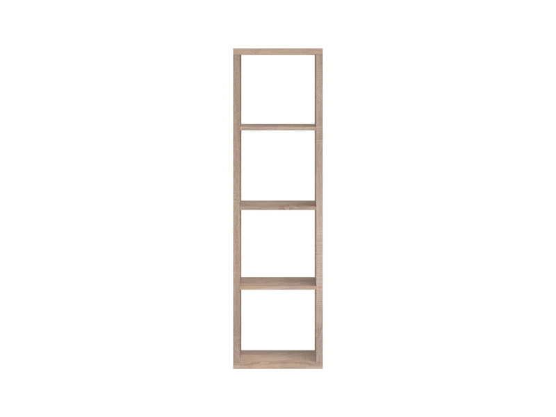 Style Bookcase 41×147 cm – 4 Open Shelves, Sonoma Oak