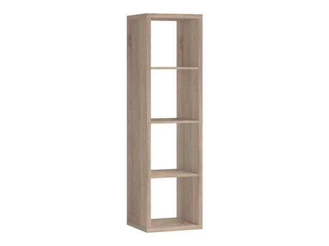 Style Bookcase 41×147 cm – 4 Open Shelves, Sonoma Oak