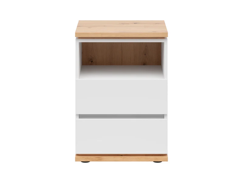 Yamael — Compact Cabinet with 2 Drawers & Shelf